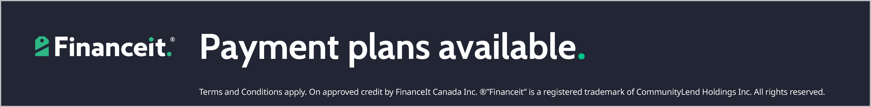 Apply for financing online. Get approve instantly